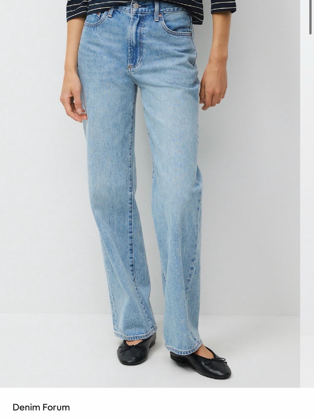 Denim Forum Farrah Hi-Rise Wide Jean